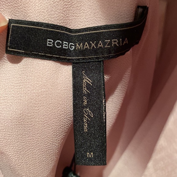 BCBGMAXAZRIA Jenni mini racer back dress with ruffle detail. Size medium - Picture 7 of 7